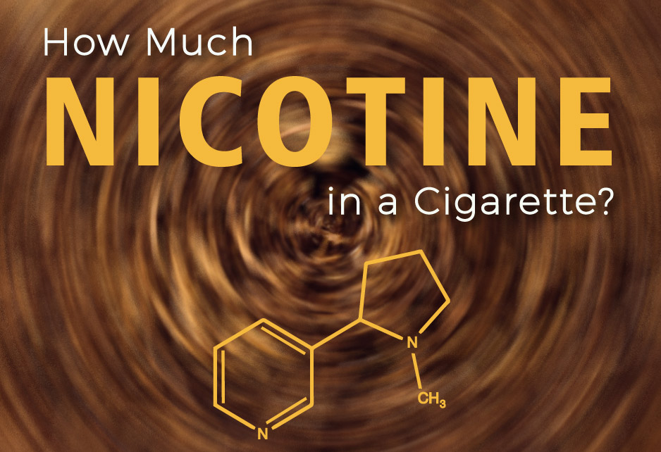 How much nicotine is in a cigarette 